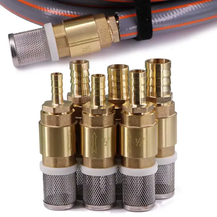Adaptateur de tuyau de clapet anti-retour pagode 6-25mm 1/2 pouces avec filtre, Valve unidirectionne