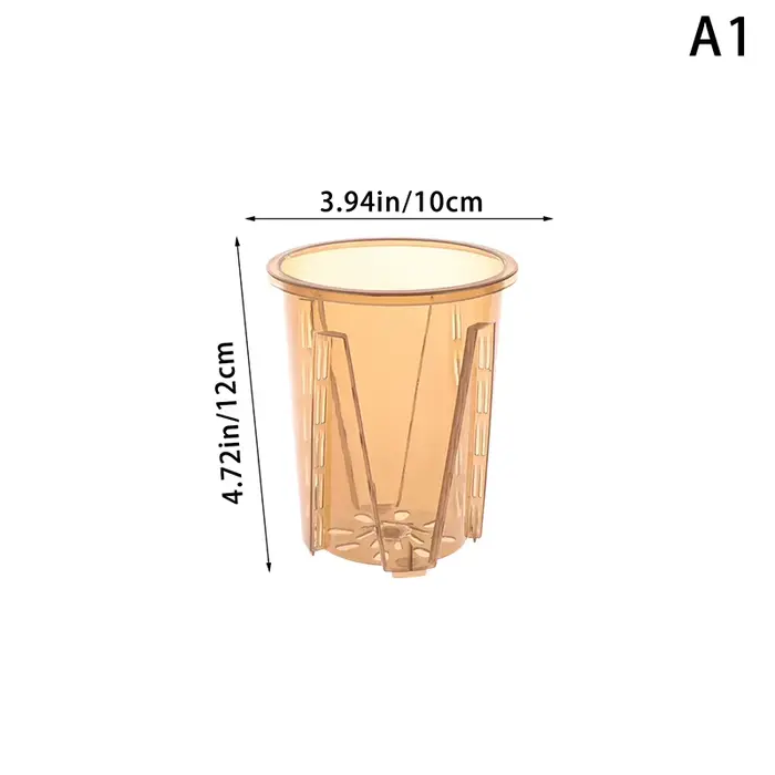 Pots de contrôle des racines d'orchidées en plastique, avec trous, Pot de fleur Transparent, Phalaen