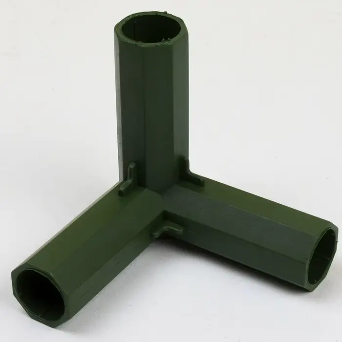 Joendoco-Connecteurs de plantes en plastique, 4 pièces, 16-17mm, pour cadre de serre, pôle de constr