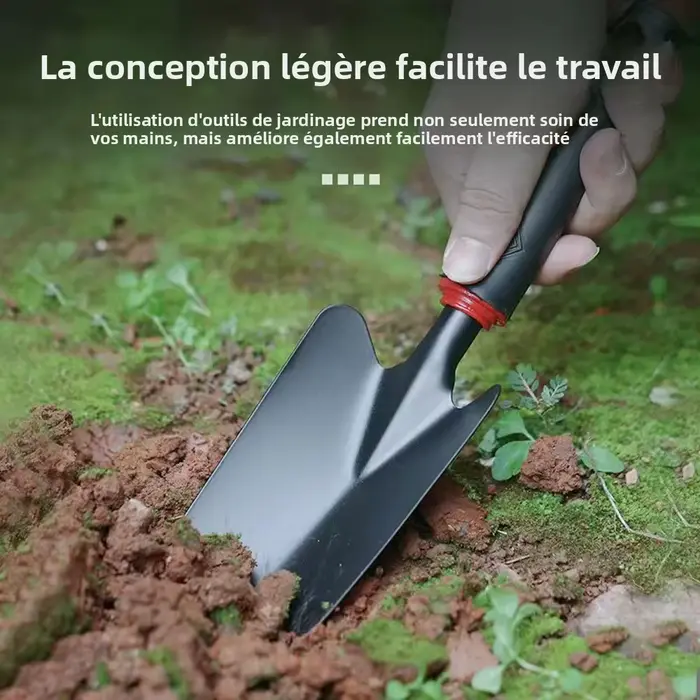 Pelle de jardinage, ensemble de quatre petites pelles