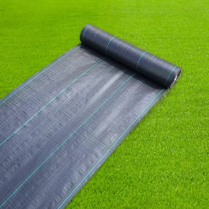 Tissu de paysage de jardin, tissu Anti-herbe agricole, tapis de barrière contre les mauvaises herbes