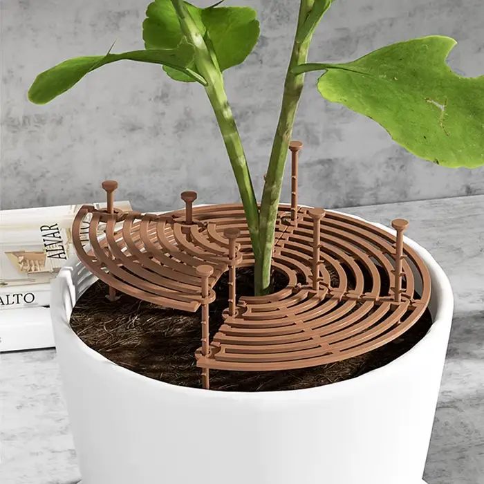 Protection de Sol pour Pot de Plantes avec Grille N64.1 Pièce, Couverture de Pot de Fleurs, Sécurité
