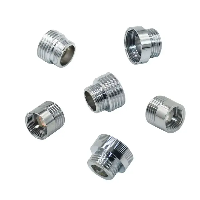 Connecteur fileté mâle en laiton argent M16 M18 M24 M28 à 1/2, pour connecteur de Conversion de robi