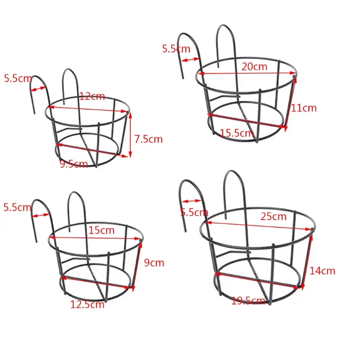 Panier rond de plantes en Pot