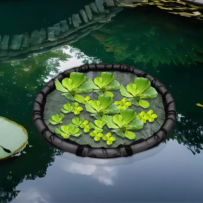 Protecteur de plantes pour île flottante, pot de plantation flottant avec filet à mailles fines de 1