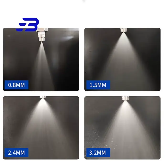 Buse de pulvérisation de refroidissement à cône complet à faible débit de Type BB de 1/4 pouces, bus