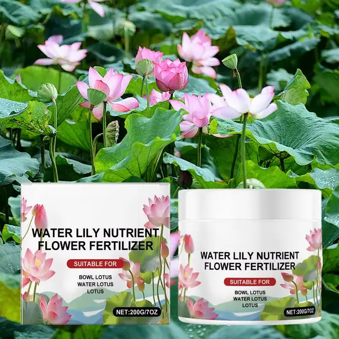 Fertilisateur de floraison de nénuphar naturel, 200g, poudre d'étang, solution de culture de fleurs 