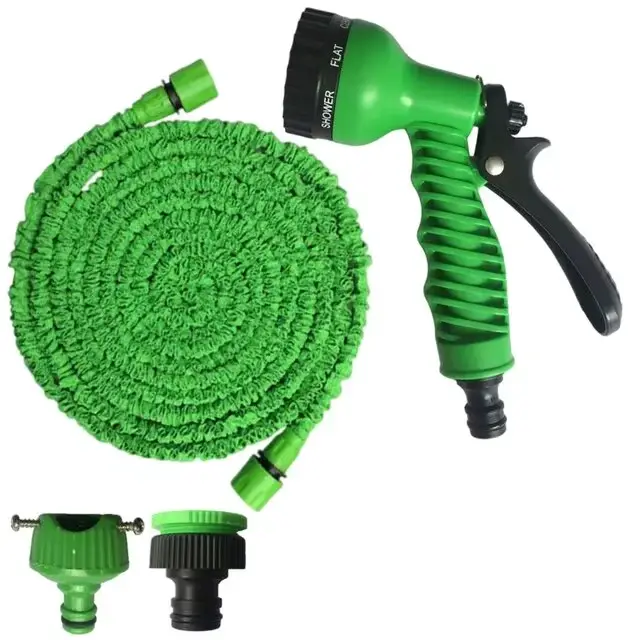 1 ensemble tuyau d'arrosage tuyau d'eau tuyau magique extensible 7 modèles pistolet à eau Pot de mou