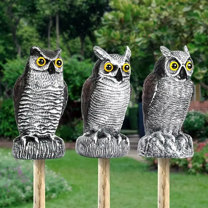 Faux Épouvantail Réaliste en Plastique, Grande Taille, Effrayer les Oiseaux, Lutte Antiparasitaire, 
