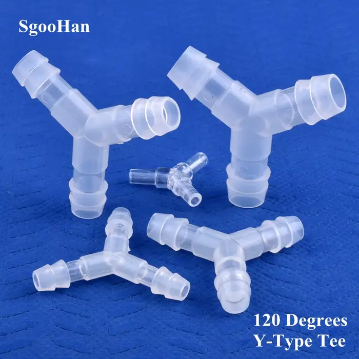 5 à 200 pièces, plastique de qualité alimentaire, 4 à 16 mm, ∠120 °   Connecteur en T de type Y pour