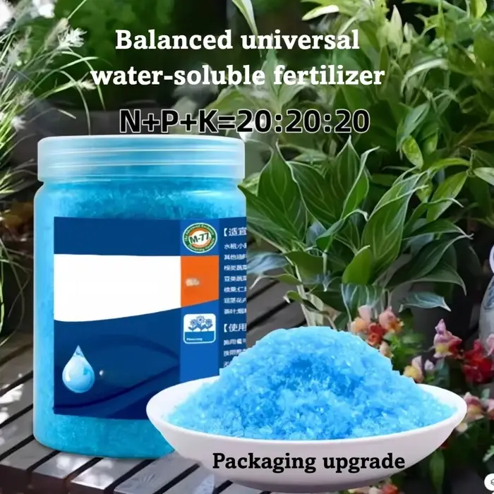 Engrais soluble dans l'eau NPK équilibré 250g 20-20-20+TE, tout usage pour légumes, fleurs, arbres, 