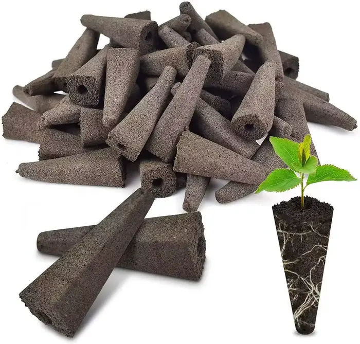 Éponges à Charbon de Bois sans Sol, Accessoire de Remplacement pour Nutriments, Fleur de Lauren, 50 
