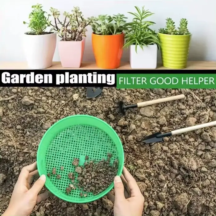 Tamis de jardin pour le sol