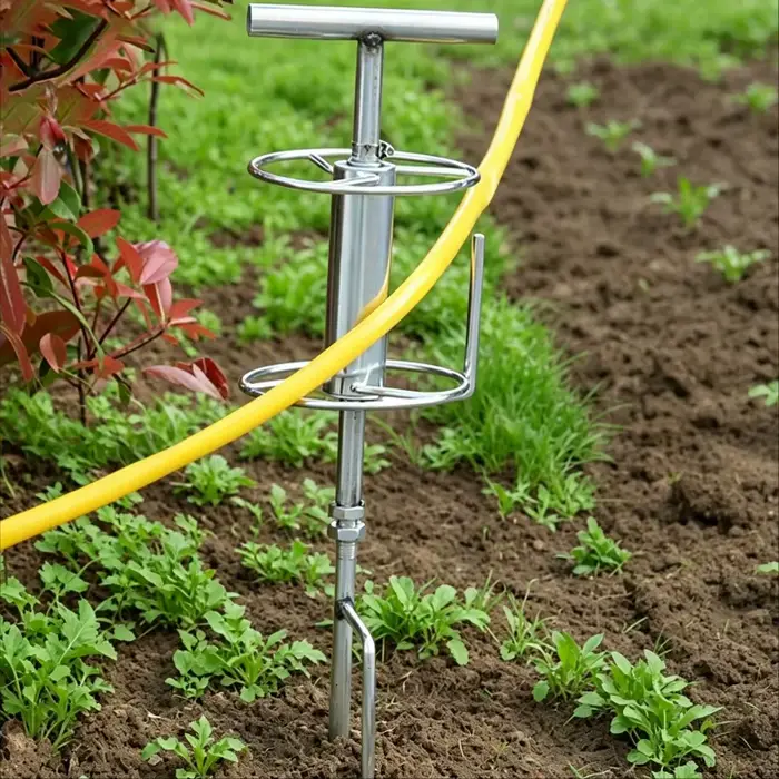 Support de tuyau d'arrosage robuste et résistant, facile à installer, empêche le pliage et la torsio