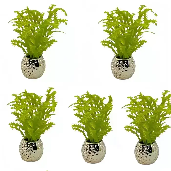 Mini plantes vertes en pot pour maison de poupée 1:12, modèle de simulation de jardin, cour, micro-s