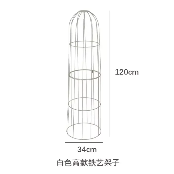 Treillis de roses grimpantes pour jardin extérieur, Support décoratif de plantes en métal pour cléma