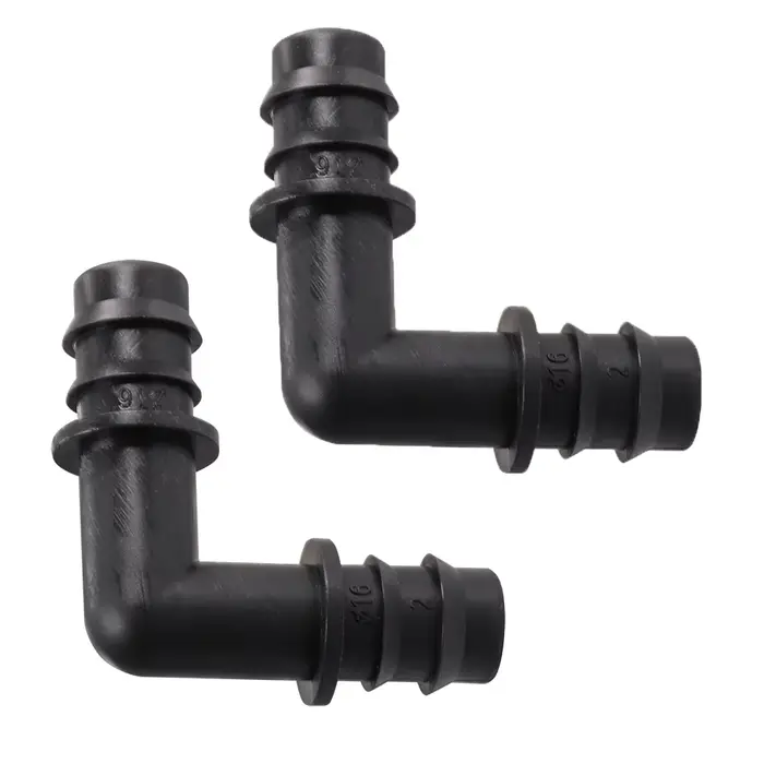 Connecteur coudé à 90 degrés pour Micro Irrigation, tube PE, raccord goutte à goutte pour arrosage d