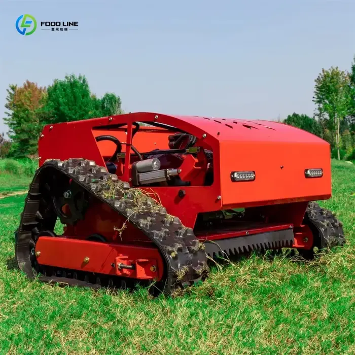 Tondeuse à gazon robotisée électrique télécommandée de style européen et américain, sur chenilles, p