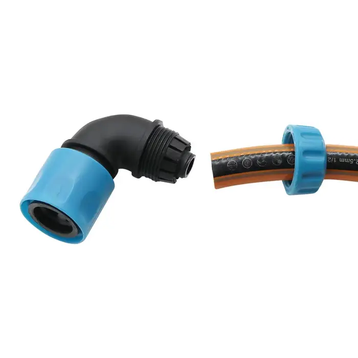 Connecteurs rapides coudés de tuyau 1/2 ", 2 pièces, tuyau de lavage de voiture d'irrigation de jard