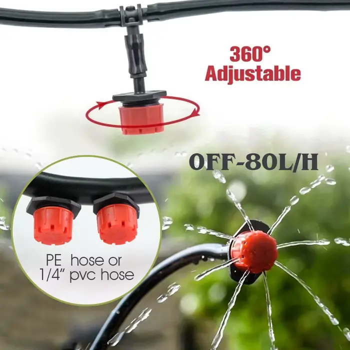 Kit d'arrosage goutte-à-goutte intelligent avec capteur de pluie, minuterie pour plantes d'extérieur