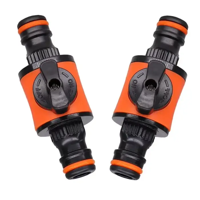1 pièce/2 pièces Raccord de coupure pour tuyau d'arrosage 16 mm, adaptateur de robinet en plastique,