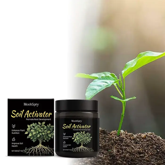 MoonSpry Activateur de Sol Puissant, Améliore la Consistance du Sol, Complément d'Engrais pour Fleur
