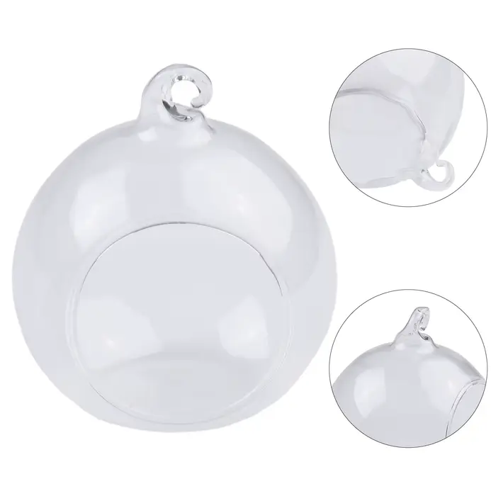 Boule de verre suspendue pour jardin, conteneur de Terrarium, Pots de fleurs, ornement de table, bou