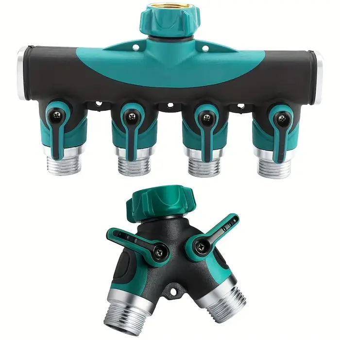 Séparateur de connecteur de tuyau 3/4 ", 4 voies, 2 voies, séparateur d'eau de jardin, adaptateur de