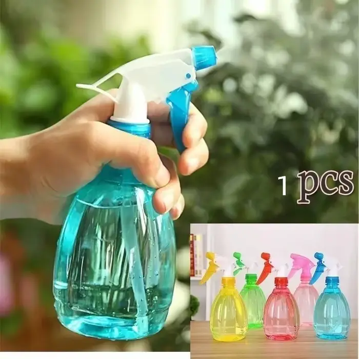 2026 500ml Flacon pulvérisateur vide transparent, arroseur de fleurs, outil de nettoyage domestique,