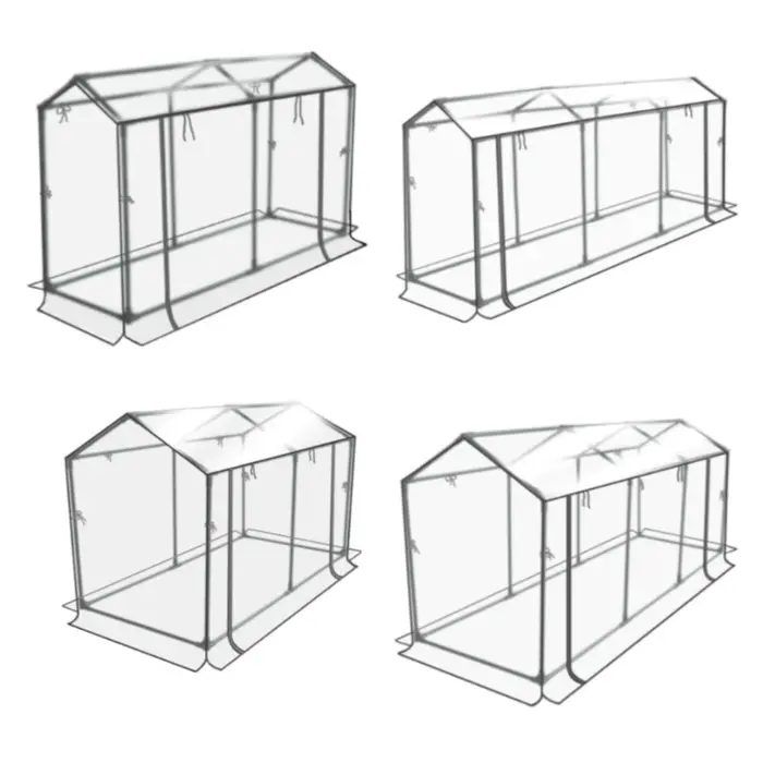 Mini serre de jardin, lit de semis, couverture pour plantes, kit de serre portable, support en tuyau