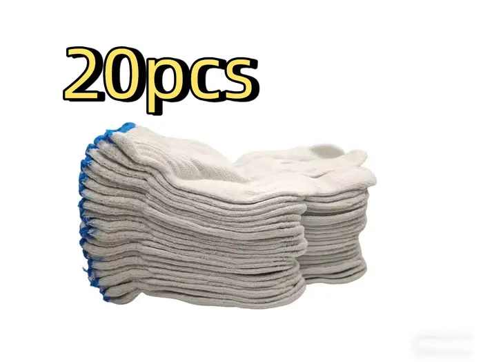 20 pièces (10 paires) de gants de sécurité pour le jardinage, l'entretien et les sites de constructi