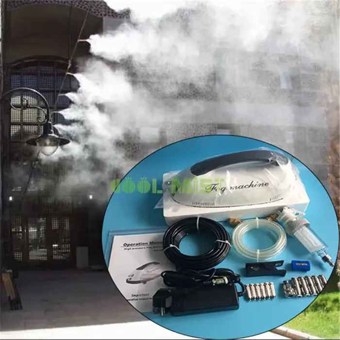 Mini Machine à Brouillard A47 Haute Pression de 0,2 l/Min, avec 6 Buses, Système de Refroidissement 