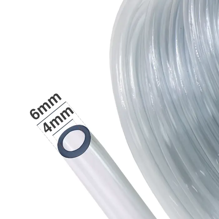 1-100M 1/4 ''Clair PVC Micro Jardin Irrigation Tuyau Souple 4/6MM Tube En Plastique Transparent Pomp