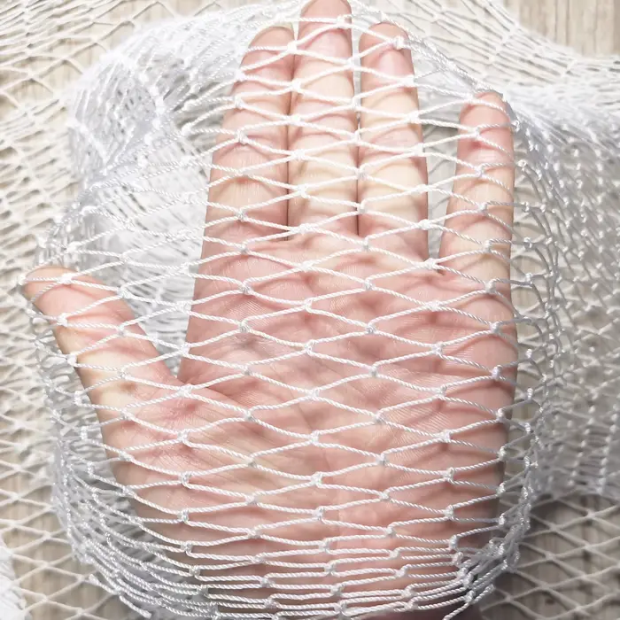 Filet en nylon blanc solide, filet de pêche en nylon, filet anti-oiseaux, filet de jardin et maille 
