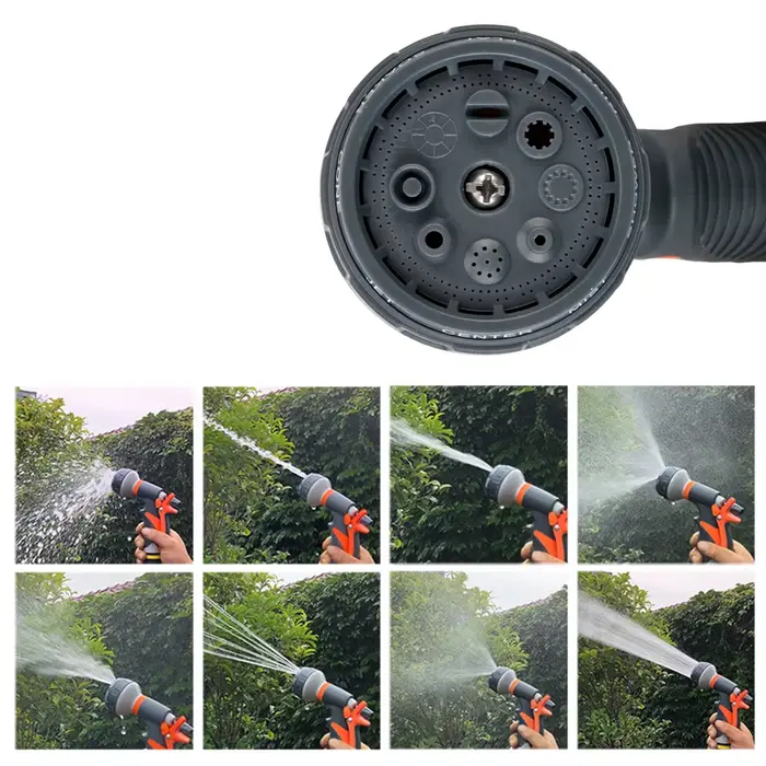 Arrosage par pulvérisation de pelouse, 8 Modes de pulvérisation, outils de jardin pour le lavage du 