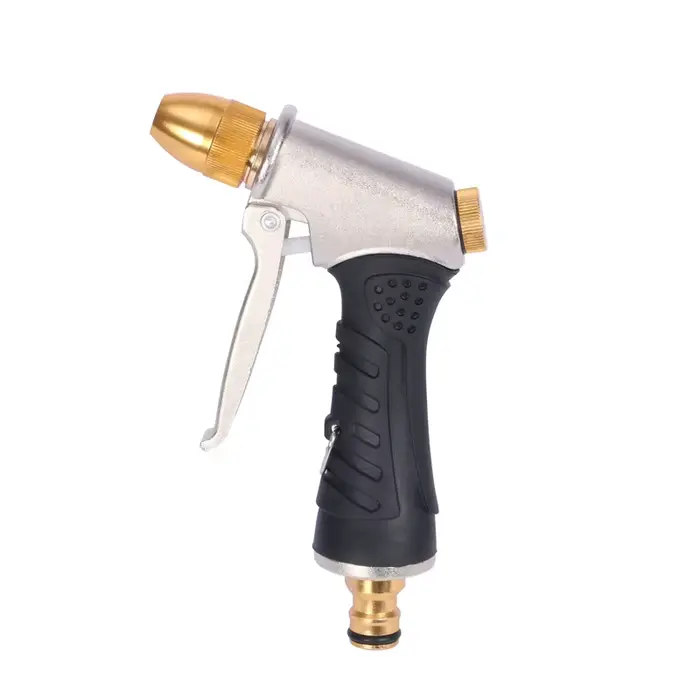 Pistolet à eau haute pression en alliage d'aluminium, revêtement en caoutchouc, pistolet à eau de ja