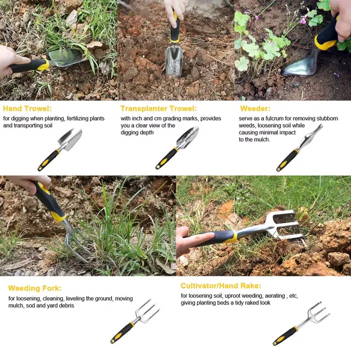 Outils de jardinage : pelle à main