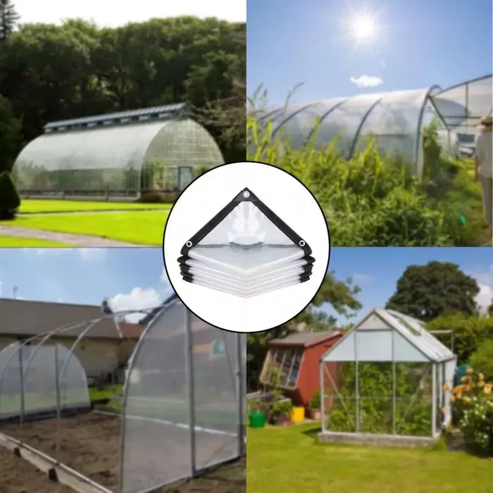 Bâche extérieure en tissu imperméable Transparent, coupe-vent, terrasse, plantes succulentes, tente 