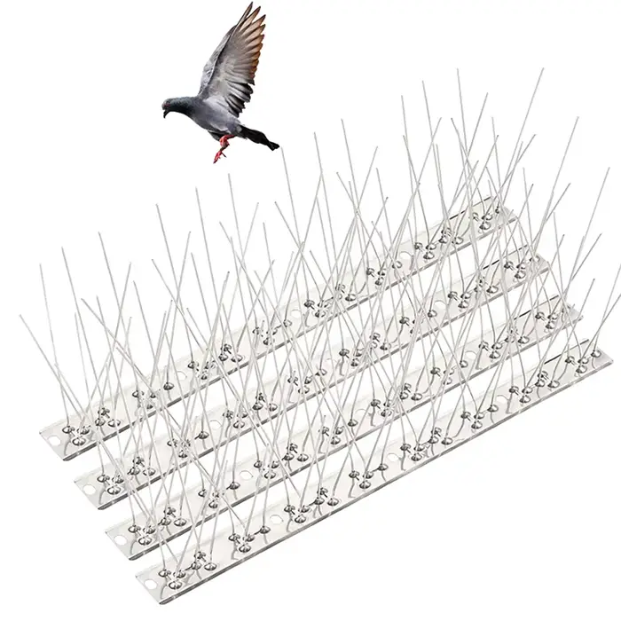 Pointes de pigeon en acier inoxydable, répulsif pour oiseaux, pièges dissuasifs, anti-oiseau, lutte 