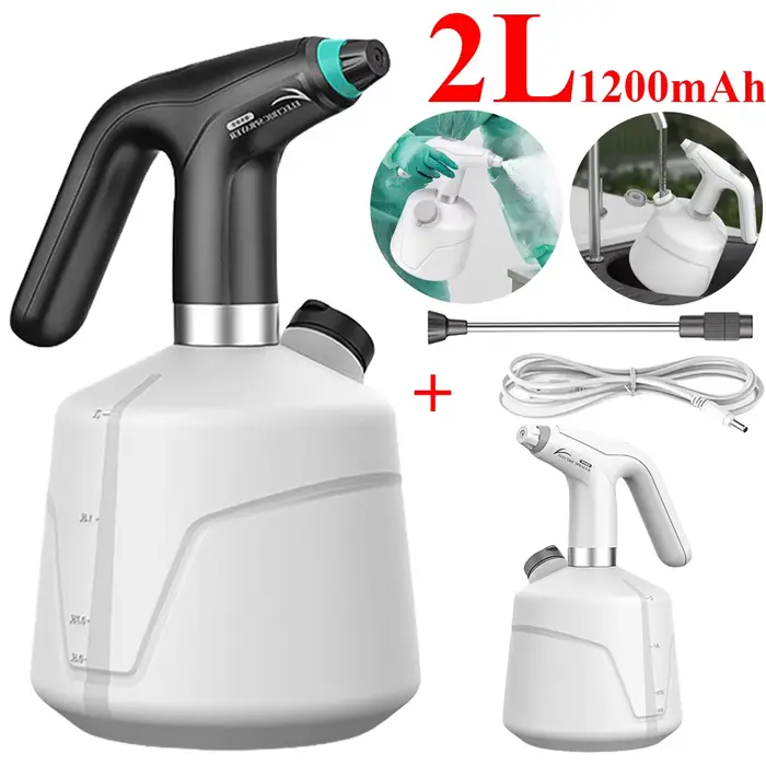 Pulvérisateur électrique agricole 2L, Rechargeable par USB, pulvérisation d'arrosage, désinfection, 