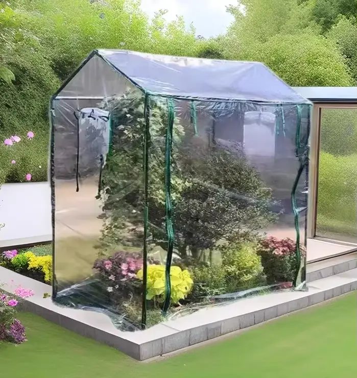 Pour la maison jardinage serre couverture PVC serre 100x50x150 Cm feuille d'aluminium serre pour jar