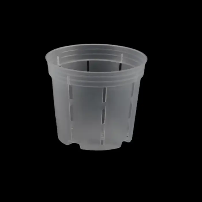 Pots d'orchidées en plastique, 5 pièces, contrôle des racines, pot de fleurs Transparent avec trous,