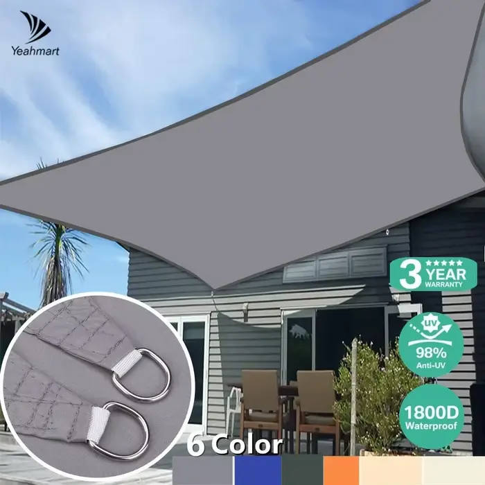 5x4M/4x6M imperméable grand abri solaire pare-soleil Protection auvent extérieur jardin Patio piscin
