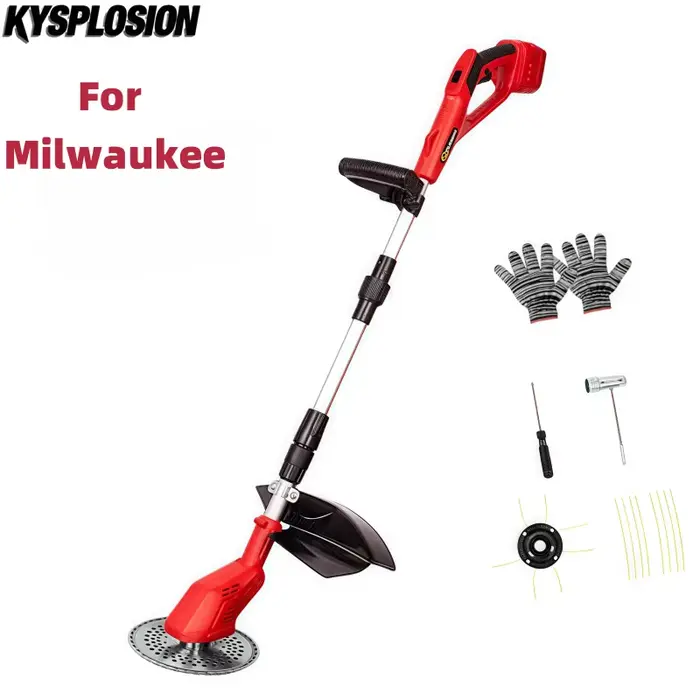 Tondeuse à gazon électrique sans fil pour Milwaukee M18 batte, coupe-herbe électrique sans balais, A
