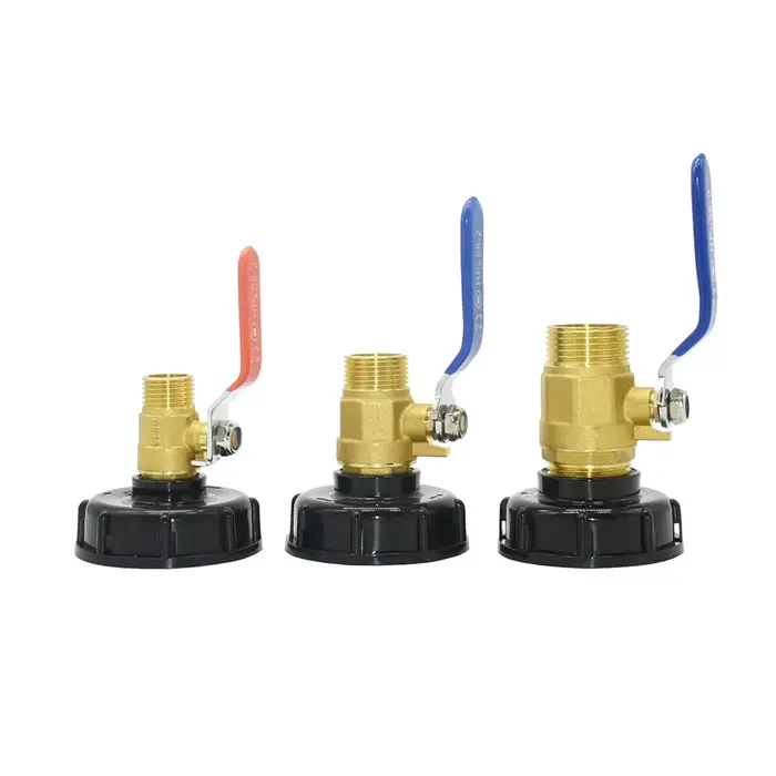 Adaptateur de réservoir IBC S60 x 1/2 3/4, connecteur fileté de 1 pouce, raccord de réservoir de Val