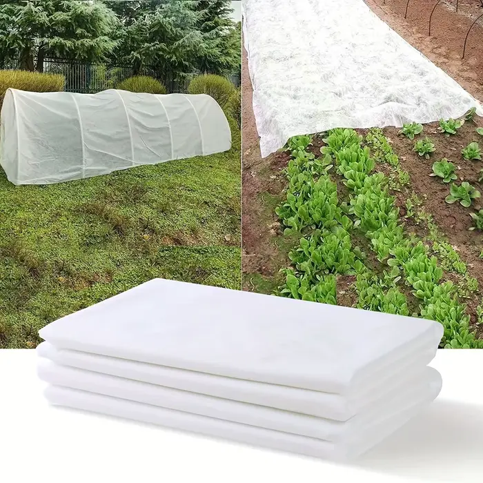 Tissu de paillage de jardin 160cm×1000cm Tissu non tissé épaissi Protection contre le froid des plan