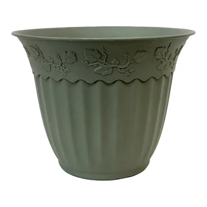 Pot de plante en plastique de 8 pouces, conteneur de fleurs avec trou de drainage respirant pour jar