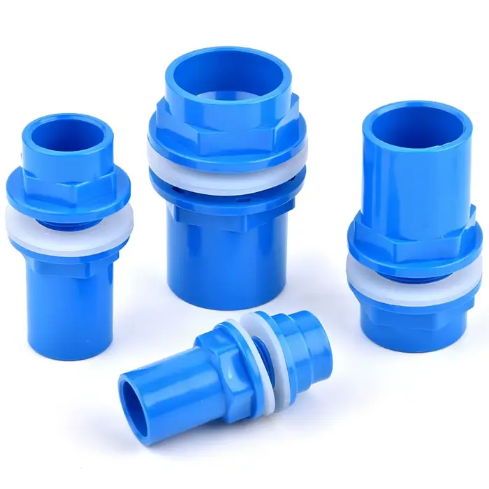 Connecteur de tuyau en PVC bleu 20 ~ 50mm, Joint de Tube d'alimentation en eau d'irrigation de jardi