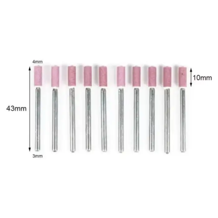 Lot de 10 pierres à aiguiser pour tronçonneuse