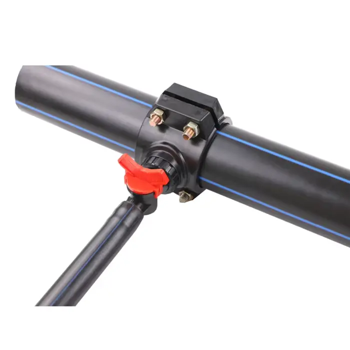16mm 20mm 25mm vanne d'arrêt robinet à tournant sphérique connecteur bouchon PE tuyau PN4 tuyau d'ég